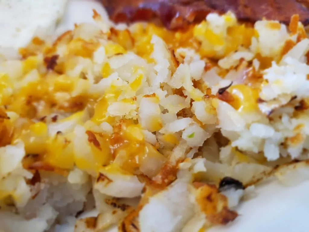 Hash browns with melted cheese from Geno's Diner
